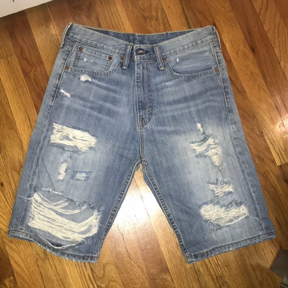 Denim shorts